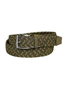 Dirty Martini Italian Woven Rayon Stretch Suede Tabs Casual Belt | Torino Leather Resort Casual Belts Collection | Sam's Tailoring Fine Men's Clothing