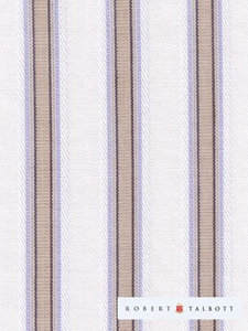 White Sky and Tan Satin Stripe Custom Dress Shirt CS8054 - Robert Talbott Custom Shirts  |  SamsTailoring  |  Fine Mens Clothing