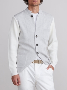 Light Beige Premium Panel Structured Men's Swacket | Emanuel Berg Swackets Collection | Sam's Tailoring Fine Men Clothing
