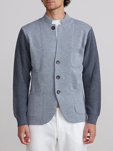 Silver Premium Panel Structured Men's Swacket | Emanuel Berg Swackets Collection | Sam's Tailoring Fine Men Clothing
