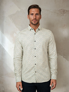 Light Blue Meadow Ditsy Nova Men'S Shirt | Stone Rose Shirts Collection | Sam's Tailoring Fine Men Clothing