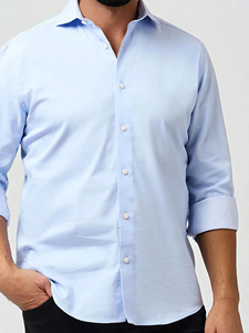 Light Blue Heritage Monarch Men'S Long Sleeve Shirt | Stone Rose Shirts Collection | Sam's Tailoring Fine Men Clothing
