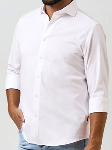 White Heritage Monarch Men'S Long Sleeve Shirt | Stone Rose Shirts Collection | Sam's Tailoring Fine Men Clothing