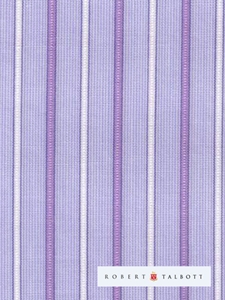 Sky, White with Lavender Stripe Custom Shirt CS8004 - Robert Talbott Custom Shirts  |  SamsTailoring  |  Fine Mens Clothing
