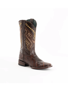 Chocolate Alligator Print Jesse Classic Men Boot | Ferrini Men's Boots | Sam's Tailoring Fine Men Clothing