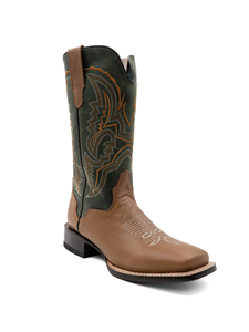 Honey Square Toe Leather Men's Clint Boot | Ferrini Men's Boots | Sam's Tailoring Fine Men Clothing