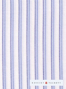 Sky with Satin Twill Stripe Custom Shirt CS8010 - Robert Talbott Custom Shirts  |  SamsTailoring  |  Fine Mens Clothing
