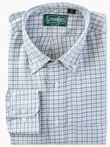 Malcesine Checked Twill Long Sleeve Men Shirt | Gitman Shirts Collection | Sam's Tailoring Fine Men Clothing