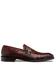 Sport Rhodas Croc Ornament Men's Exotic Slip On | Mezlan Slip On's Collection | Sam's Tailoring Fine Men's Clothing