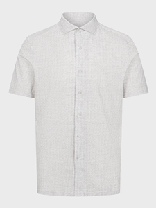 White Premium Quality Jersey Men's Short Sleeve Knit Shirt | Emanuel Berg Short Sleeves Shirts Collection | Sam's Tailoring Fine Men Clothing