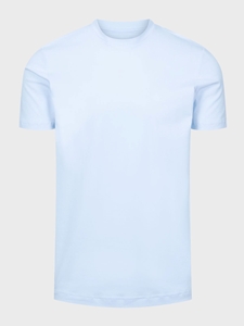 Sky Blue Modern 4Flex Stretch Men's T-Shirt | Emanuel Berg Polos Collection | Sam's Tailoring Fine Men Clothing