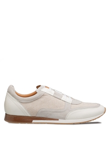 Bone Riumar Suede/Linen Men's Dress-Casual Sneaker | Mezlan Casual Shoes Collection | Sam's Tailoring Fine Men's Clothing