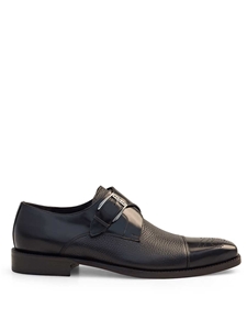 Brown Dual Textured Cap Toe Monk Strap Phoenix Shoe | Mezlan Monk Strap Shoes Collection | Sam's Tailoring Fine Men's Clothing