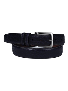 Purple Genuine American Bison Leather Men'S Belt | Torino Leather Dress Elegance Belts Collection | Sam's Tailoring Fine Men's Clothing