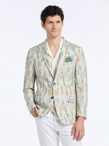 Multi Floral Jacquard Tailored Fit Barnsley Men's Blazer | Robert Graham Blazers Collection | Sam's Tailoring Fine Men's Clothing