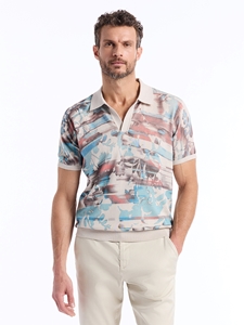 Multi Botanical Print Ordale Short Sleeve Sweater | Robert Graham Sweaters Collection | Sam's Tailoring Fine Men's Clothing