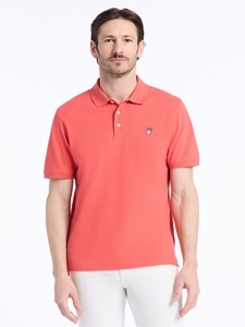 Coral Devil Point Collar Short Sleeve Men's Polo | Robert Graham Polos & T-Shirts Collection | Sam's Tailoring Fine Men's Clothing