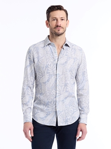 Slate Blue Winesap Long Sleeve Button Down Shirt | Robert Graham Long Sleeve Shirts Collection | Sam's Tailoring Fine Men's Clothing