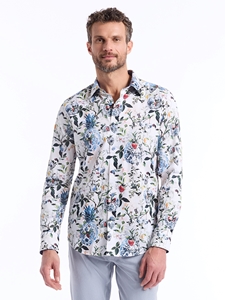 Multi Briarcliff Long Sleeve Button Down Men's Shirt | Robert Graham Long Sleeve Shirts Collection | Sam's Tailoring Fine Men's Clothing