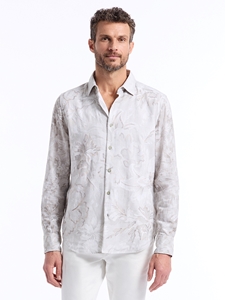 Multi Sand Cruiser Long Sleeve Button Down Men's Shirt | Robert Graham Long Sleeve Shirts Collection | Sam's Tailoring Fine Men's Clothing