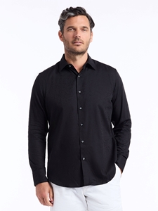 Black Hudson Long Sleeve Button Down Men's Shirt | Robert Graham Long Sleeve Shirts Collection | Sam's Tailoring Fine Men's Clothing