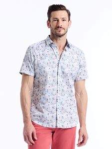 Multi Embarcadero Short Sleeve Button Down Men Shirt | Robert Graham Short Sleeves Shirts Collection | Sam's Tailoring Fine Men's Tailoring