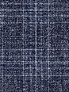 Navy & Sky Plaid Men'S Custom Suit | Heritage Gold Custom Suits | Sam's Tailoring Fine Men Clothing