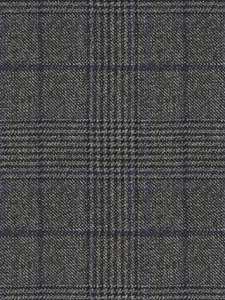 Grey & Blue Plaid Men's Custom Suit | Hart Schaffner Marx Custom Suits | Sam's Tailoring Fine Men's Clothing