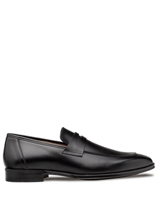 Black Avenue Rubber Sole Penny Men's Loafer | Mezlan Slip Ons Collection | Sam's Tailoring Fine Men's Clothing