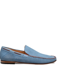 Jeans Tossa Nubuck Men's Casual Moccasin | Mezlan Slip Ons Collection | Sam's Tailoring Fine Men's Clothing