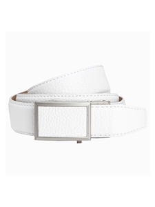 White 2.0 Go-In Winner 1.38" [35Mm] Golf Ratchet Belt | NexBelt Golf Belts Collection | Sam's Tailoring Fine Men's Clothing