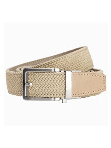 Braided Tan 1.38" [35Mm] Golf Ratchet Belt | NexBelt Golf Belts Collection | Sam's Tailoring Fine Men's Clothing