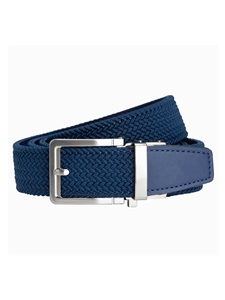 Braided Navy 1.38" [35Mm] Golf Ratchet Belt | NexBelt Golf Belts Collection | Sam's Tailoring Fine Men's Clothing