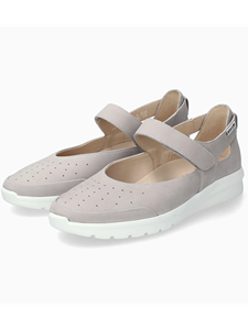 Light Grey Leather Marsia Women's Flat Sandal | Mephisto Women's Flats  | Sams Tailoring Fine Men's Clothing