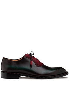 Graphite Bretton Wholecut Multi Tone Men's Oxford | Mezlan Lace Ups Shoes Collection | Sam's Tailoring Fine Men's Clothing