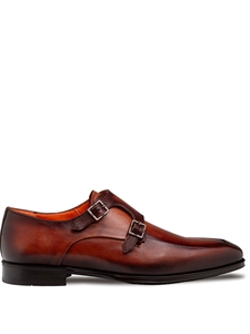 Cognac/Rust Berkshire Double Monk Strap Men's Shoe | Mezlan Monk Strap Shoes Collection | Sam's Tailoring Fine Men's Clothing