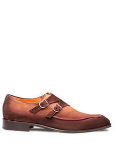 Sport Cascade Suede Double Monk Strap Men Shoe | Mezlan Monk Strap Shoes Collection | Sam's Tailoring Fine Men's Clothing