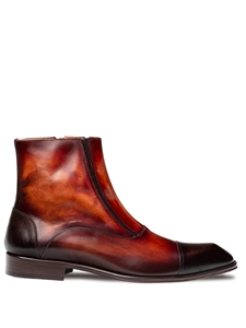 Chocolate Maverick Patina Cap Toe Men's Boot | Mezlan Boots Collection | Sam's Tailoring Fine Men's Clothing