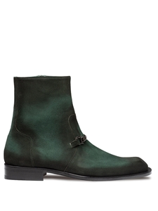 Forest Mystic Suede Ornament Men's Dress Boot | Mezlan Boots Collection | Sam's Tailoring Fine Men's Clothing