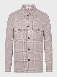 Brown Flannel Twill D-Constructed Shirt Men'S Jacket | Emanuel Berg Jackets Collection | Sam's Tailoring Fine Men Clothing