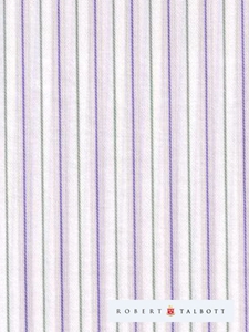 Robert Talbott Green, Blue and Dove Multi Stripe Custom Dress Shirt CS8132 - View All Shirts Custom Shirts | Sam's Tailoring Fine Men's Clothing