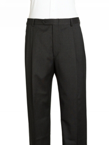 Hart Schaffner Marx Charcoal Double Pleat Trouser 535-215481-719 - Trousers | Sam's Tailoring Fine Men's Clothing