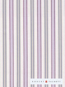 Robert Talbott White and Purple Multi Stripe Custom Dress Shirt CS8183 -  View All Shirts Custom Shirts | Sam's Tailoring Fine Men's Clothing