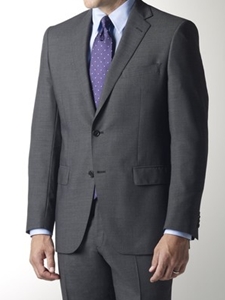 Hart Schaffner Marx Grey Solid Smart Suit 14338981856S - Suits | Sam's Tailoring Fine Men's Clothing