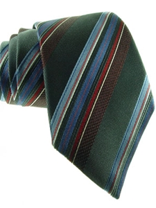 XMI Platinum Charcoal Multi Stripe Tie B09941 - Neckwear Regular Length Ties | SamsTailoring | Fine Men's Clothing