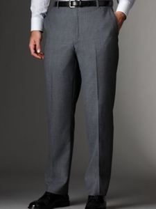 Hickey Freeman Tailored Clothing Modern Mahogany Collection Grey Flat Front Trousers A7511600002 - Spring 2015 Collection Trousers | Sam's Tailoring Fine Men's Clothing