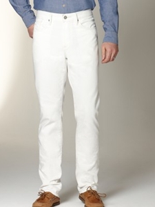 Classic Straight Jean in White Denim