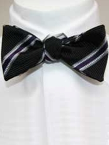 Robert Talbott Black Classic 'to tie' Bow 001080A-01 - Bow Ties & Sets | Sam's Tailoring Fine Men's Clothing