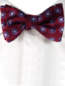 Robert Talbott Red Classic 'to tie' Bow 001080A-13 - Bow Ties & Sets | Sam's Tailoring Fine Men's Clothing