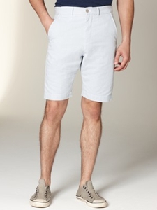 Flat Front Short with Double Belt Loops